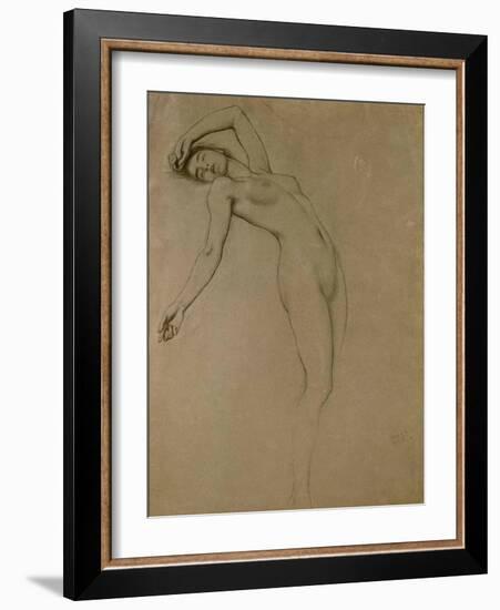 Study for 'Clyties of the Mist' (Chalk on Paper)-Herbert James Draper-Framed Giclee Print