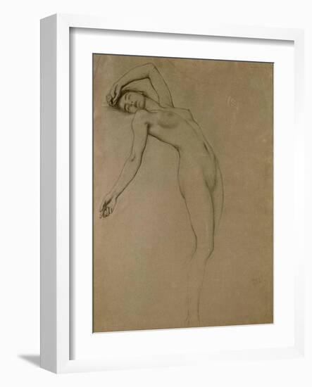 Study for 'Clyties of the Mist' (Chalk on Paper)-Herbert James Draper-Framed Giclee Print