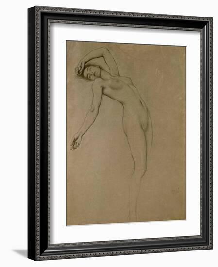 Study for 'Clyties of the Mist' (Chalk on Paper)-Herbert James Draper-Framed Giclee Print