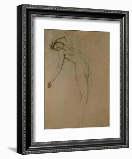 Study for 'Clyties of the Mist' (Chalk on Paper)-Herbert James Draper-Framed Giclee Print