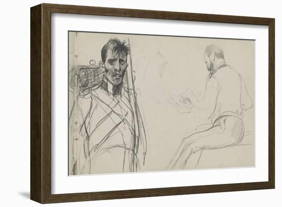 Study for 'Dawn of Waterloo', 1893-Lady Butler-Framed Giclee Print