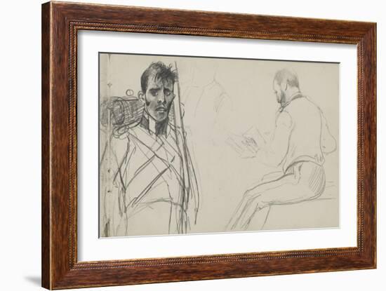 Study for 'Dawn of Waterloo', 1893-Lady Butler-Framed Giclee Print