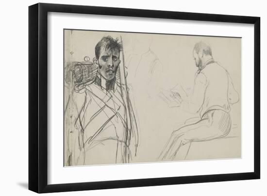 Study for 'Dawn of Waterloo', 1893-Lady Butler-Framed Giclee Print