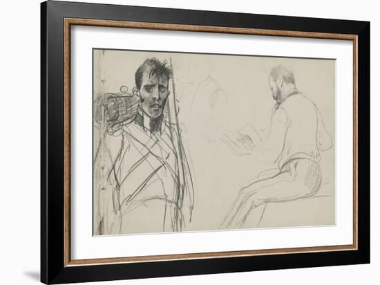 Study for 'Dawn of Waterloo', 1893-Lady Butler-Framed Giclee Print