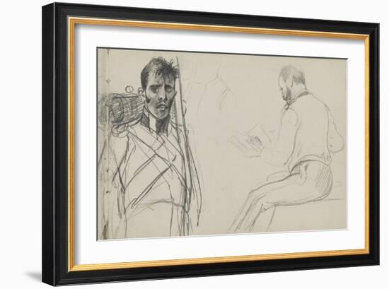 Study for 'Dawn of Waterloo', 1893-Lady Butler-Framed Giclee Print