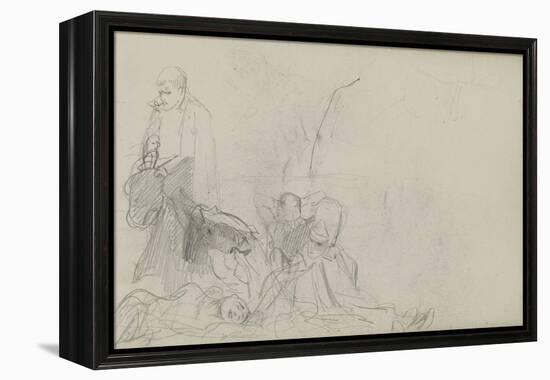 Study for 'Dawn of Waterloo', 1893-Lady Butler-Framed Premier Image Canvas