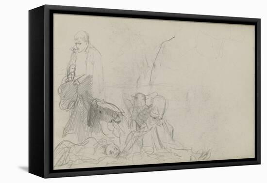 Study for 'Dawn of Waterloo', 1893-Lady Butler-Framed Premier Image Canvas