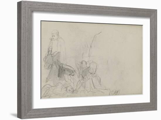 Study for 'Dawn of Waterloo', 1893-Lady Butler-Framed Giclee Print