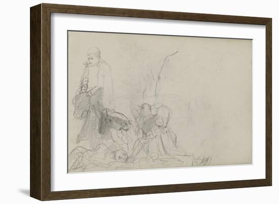 Study for 'Dawn of Waterloo', 1893-Lady Butler-Framed Giclee Print