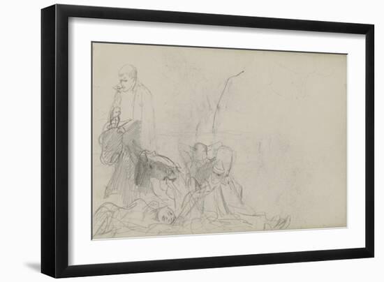 Study for 'Dawn of Waterloo', 1893-Lady Butler-Framed Giclee Print