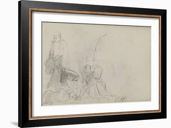 Study for 'Dawn of Waterloo', 1893-Lady Butler-Framed Giclee Print