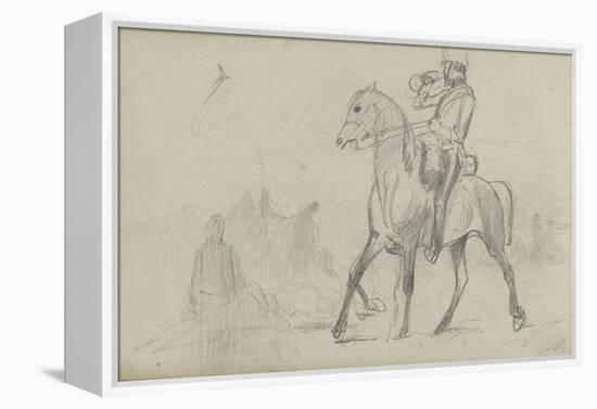 Study for 'Dawn of Waterloo', 1893-Lady Butler-Framed Premier Image Canvas
