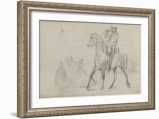 Study for 'Dawn of Waterloo', 1893-Lady Butler-Framed Giclee Print