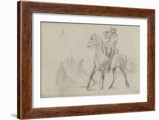 Study for 'Dawn of Waterloo', 1893-Lady Butler-Framed Giclee Print