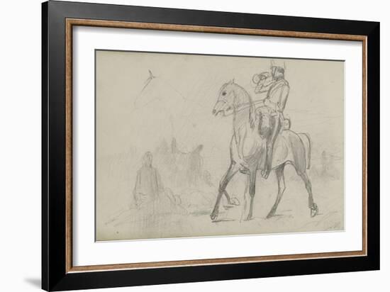 Study for 'Dawn of Waterloo', 1893-Lady Butler-Framed Giclee Print