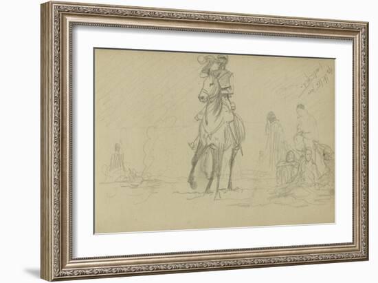 Study for 'Dawn of Waterloo', 1893-Lady Butler-Framed Giclee Print