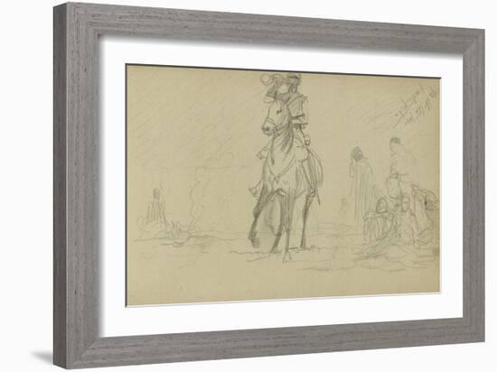 Study for 'Dawn of Waterloo', 1893-Lady Butler-Framed Giclee Print