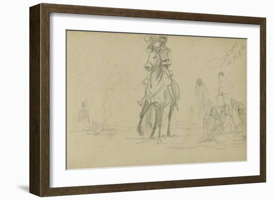 Study for 'Dawn of Waterloo', 1893-Lady Butler-Framed Giclee Print
