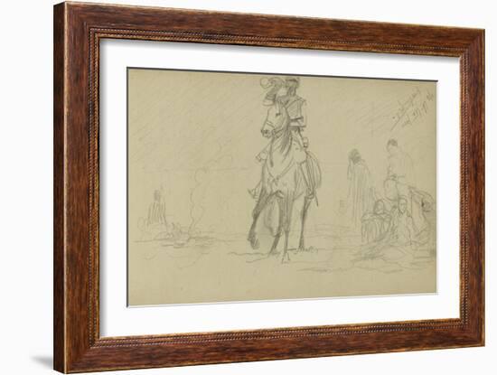 Study for 'Dawn of Waterloo', 1893-Lady Butler-Framed Giclee Print