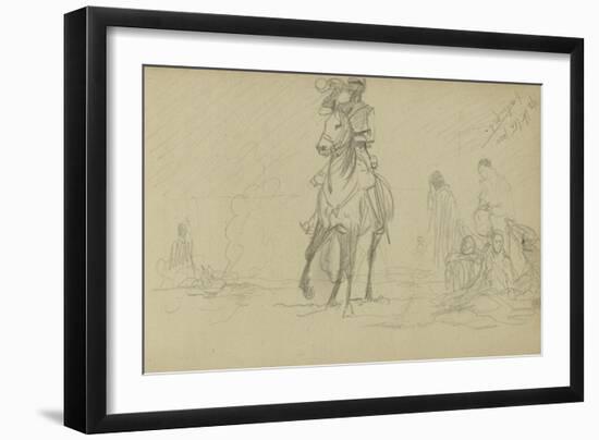 Study for 'Dawn of Waterloo', 1893-Lady Butler-Framed Giclee Print