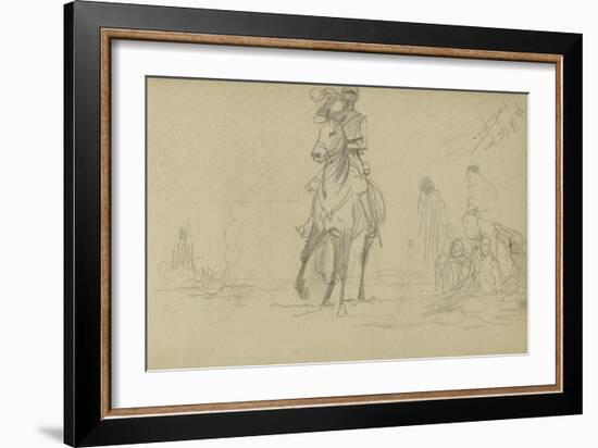 Study for 'Dawn of Waterloo', 1893-Lady Butler-Framed Giclee Print