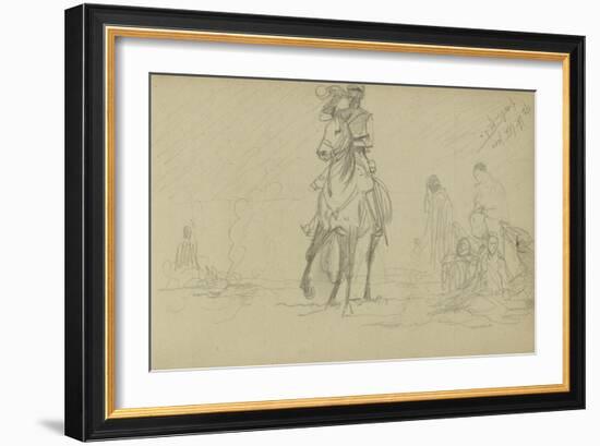 Study for 'Dawn of Waterloo', 1893-Lady Butler-Framed Giclee Print