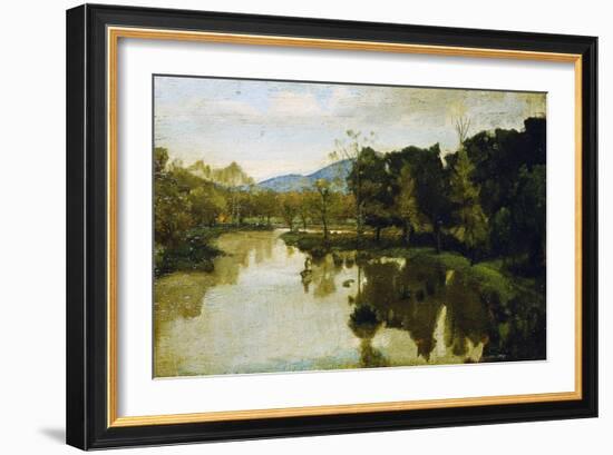 Study for Dead River, 1860, by Nino Costa (1826-1903), Italy, 19th Century-Giovanni Costa-Framed Giclee Print