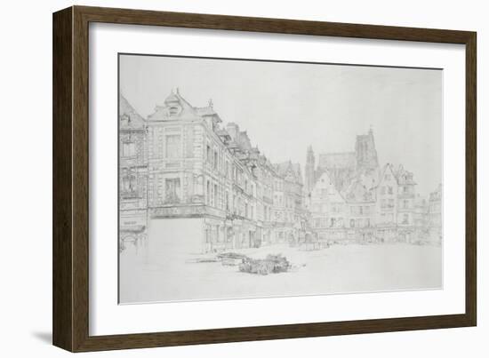 Study for Detail of the Market-Place-John Ruskin-Framed Giclee Print