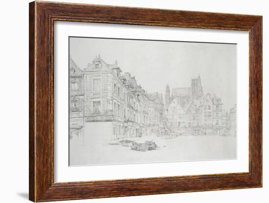 Study for Detail of the Market-Place-John Ruskin-Framed Giclee Print