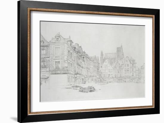 Study for Detail of the Market-Place-John Ruskin-Framed Giclee Print