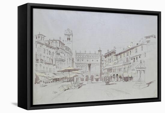 Study for Detail of the Piazza Delle Erbe-John Ruskin-Framed Premier Image Canvas