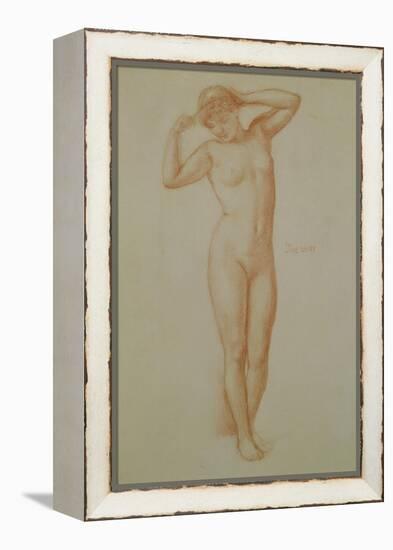 Study for 'Diadumene', 1881 (Chalk on Paper)-Edward John Poynter-Framed Premier Image Canvas