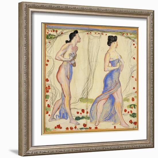 Study for 'Die Cempfindung I', c.1901-02-Ferdinand Hodler-Framed Giclee Print