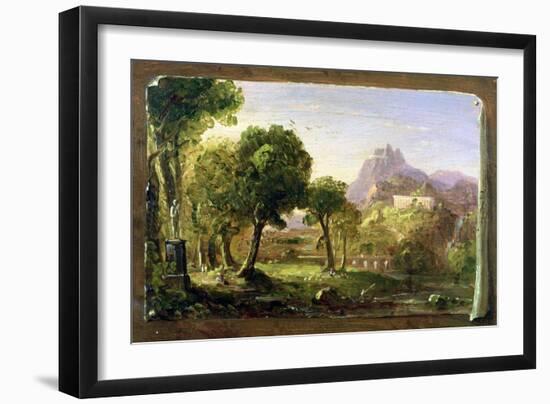 Study for Dream of Arcadia, 1838-Thomas Cole-Framed Giclee Print