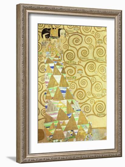 Study for Expectation, C.1905-09 (W/C and Gold on Paper) (See 65841)-Gustav Klimt-Framed Giclee Print