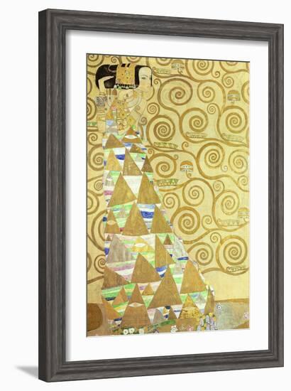 Study for Expectation, C.1905-09 (W/C and Gold on Paper) (See 65841)-Gustav Klimt-Framed Giclee Print