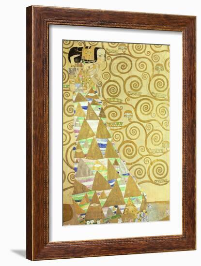 Study for Expectation, C.1905-09 (W/C and Gold on Paper) (See 65841)-Gustav Klimt-Framed Giclee Print