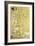 Study for Expectation, C.1905-09 (W/C and Gold on Paper) (See 65841)-Gustav Klimt-Framed Giclee Print