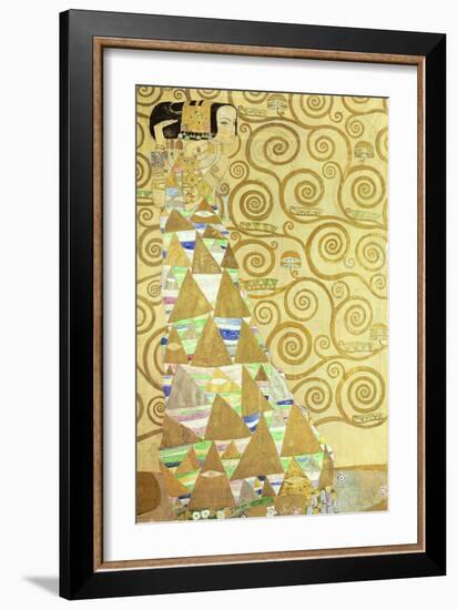 Study for Expectation, C.1905-09 (W/C and Gold on Paper) (See 65841)-Gustav Klimt-Framed Giclee Print