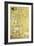 Study for Expectation, C.1905-09 (W/C and Gold on Paper) (See 65841)-Gustav Klimt-Framed Giclee Print