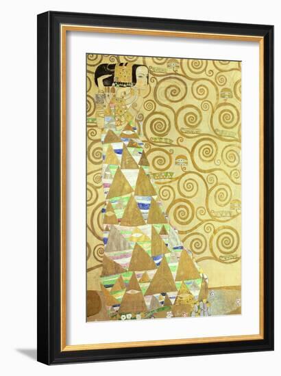 Study for Expectation, C.1905-09 (W/C and Gold on Paper) (See 65841)-Gustav Klimt-Framed Giclee Print