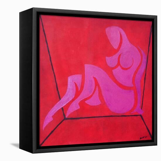 Study for Figure in Cubic Space-Guilherme Pontes-Framed Premier Image Canvas