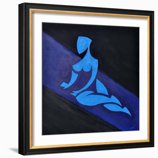 Study for Figure on Inclined Space-Guilherme Pontes-Framed Giclee Print