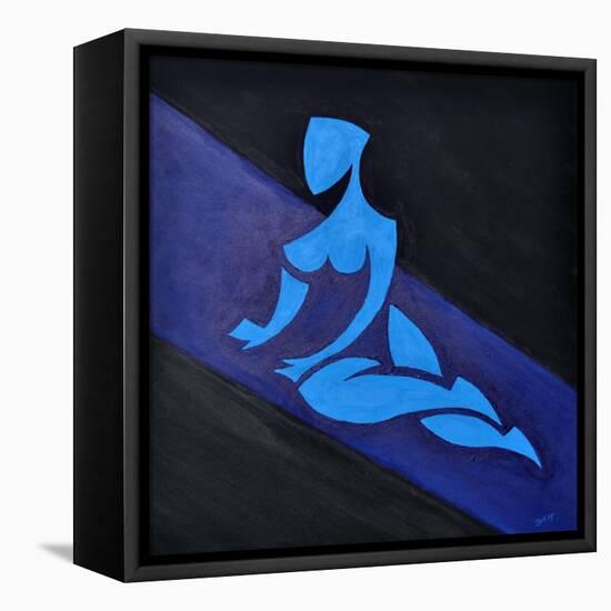 Study for Figure on Inclined Space-Guilherme Pontes-Framed Premier Image Canvas