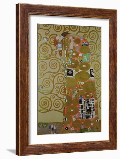 Study for Fulfilment, C.1905-09 (W/C and Gold on Paper) (See 65884)-Gustav Klimt-Framed Giclee Print