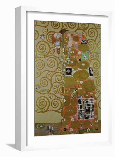 Study for Fulfilment, C.1905-09 (W/C and Gold on Paper) (See 65884)-Gustav Klimt-Framed Giclee Print