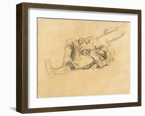 Study for "Gassed", 1918-9-John Singer Sargent-Framed Giclee Print
