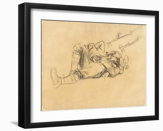 Study for "Gassed", 1918-9-John Singer Sargent-Framed Giclee Print