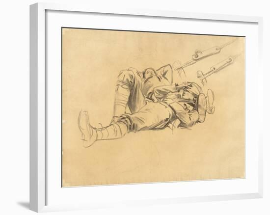 Study for "Gassed", 1918-9-John Singer Sargent-Framed Giclee Print