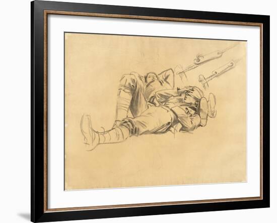 Study for "Gassed", 1918-9-John Singer Sargent-Framed Giclee Print